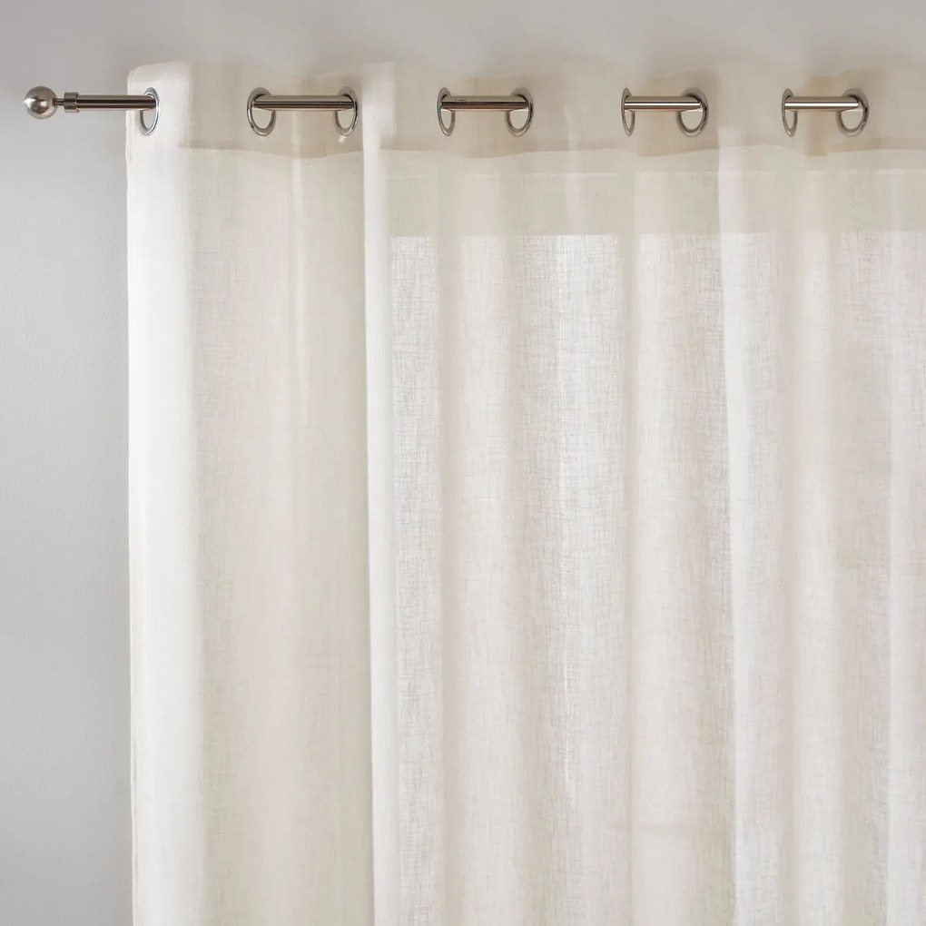 Glasgordijn, grote breedte, met oogjes, Nyong