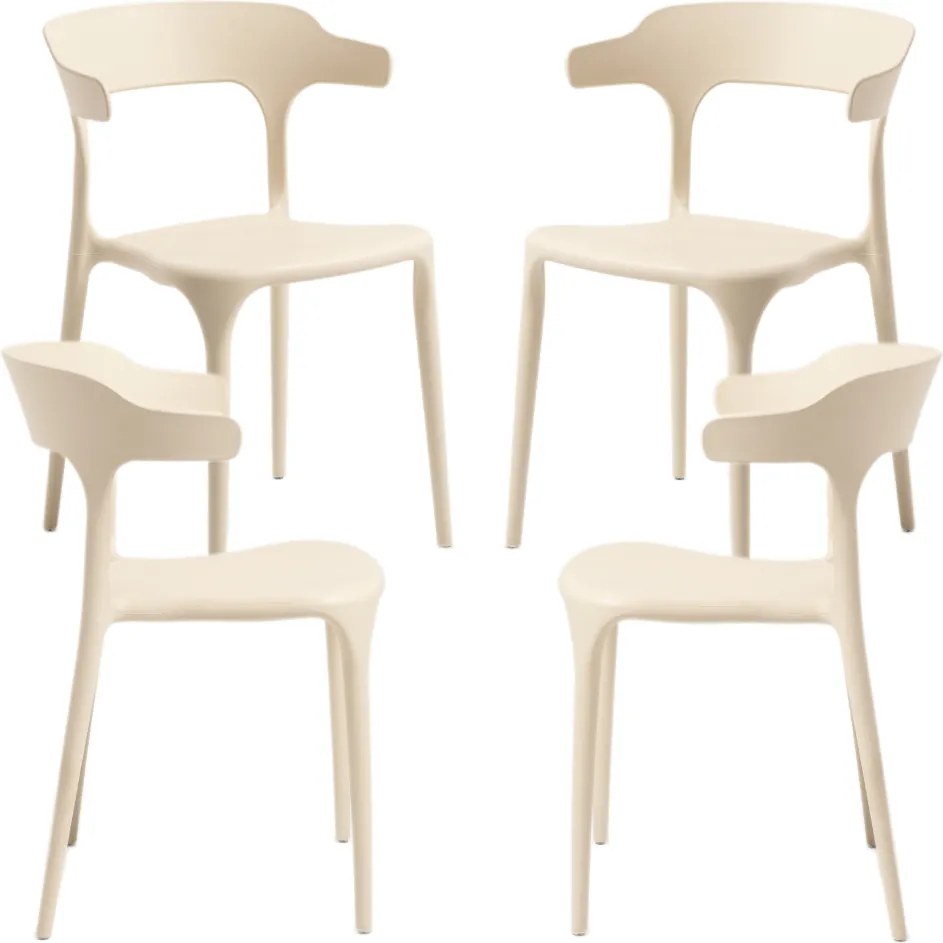 Set 4 Teul Stoelen