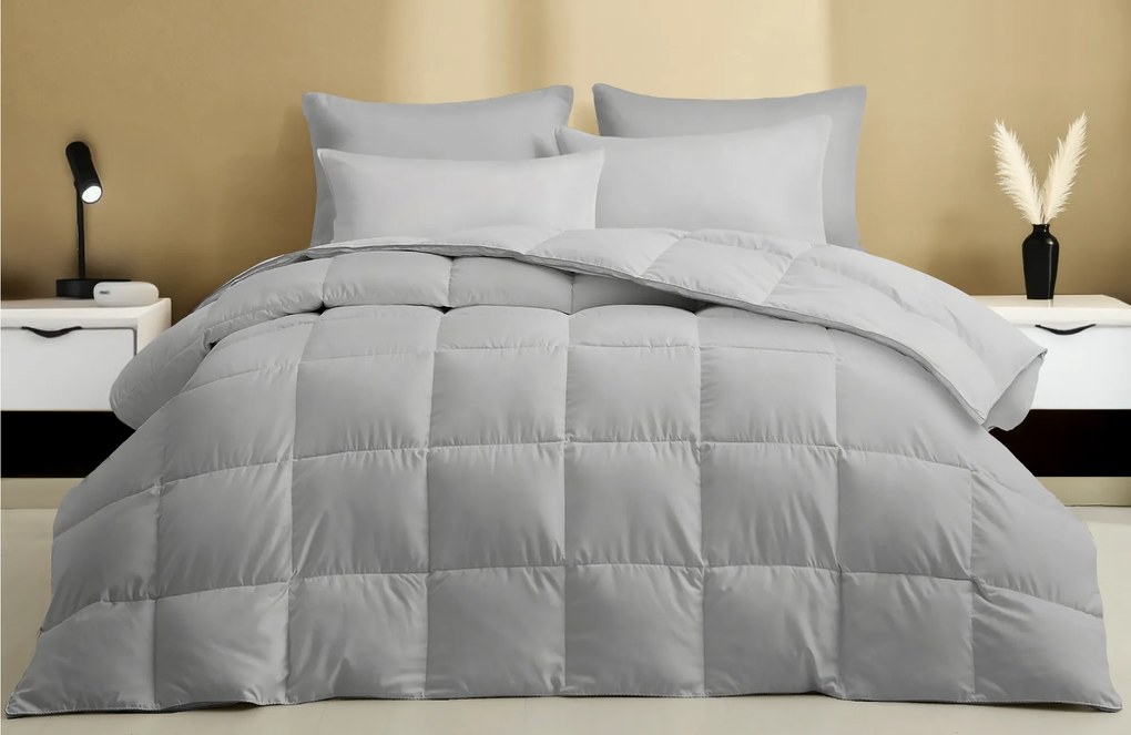 Zelesta Wonderbed Katoen Morning Grey - Dekbed zonder overtrek – Bij Swiss Sense