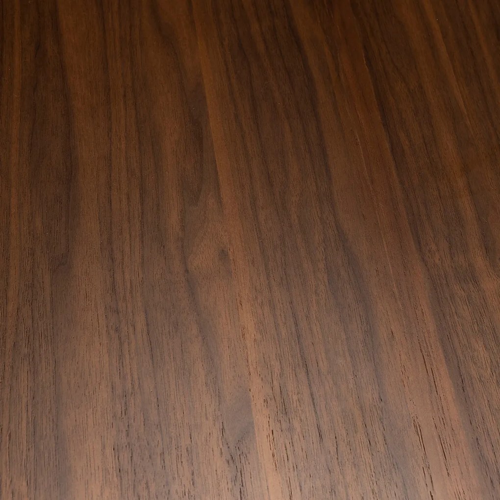 Zuiver Storm Walnut Ronde Eettafel Walnoot - 128 X 128cm.