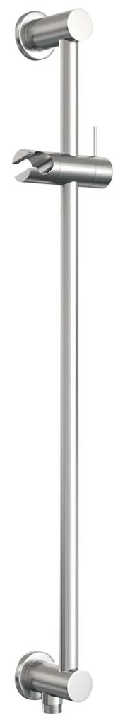 Brauer Brushed Carving thermostatische inbouw regendouche met staafhanddouche, plafondarm, glijstang en hoofddouche 20cm set 89 RVS geborsteld PVD