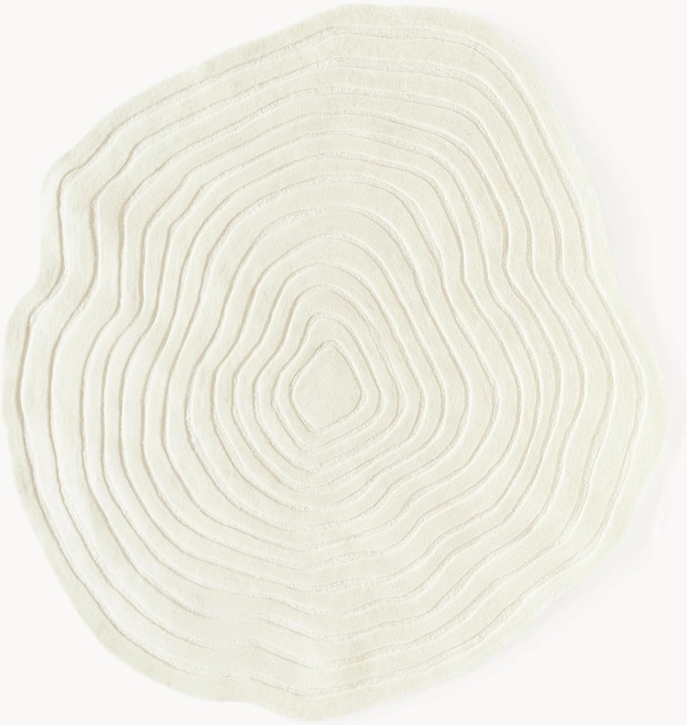 Handgetuft wollen vloerkleed Niria in organische vorm