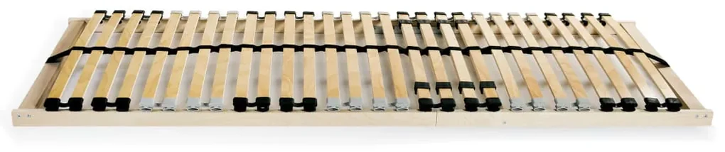 vidaXL Lattenbodems 2 st met 28 latten 7 zones 70x200 cm