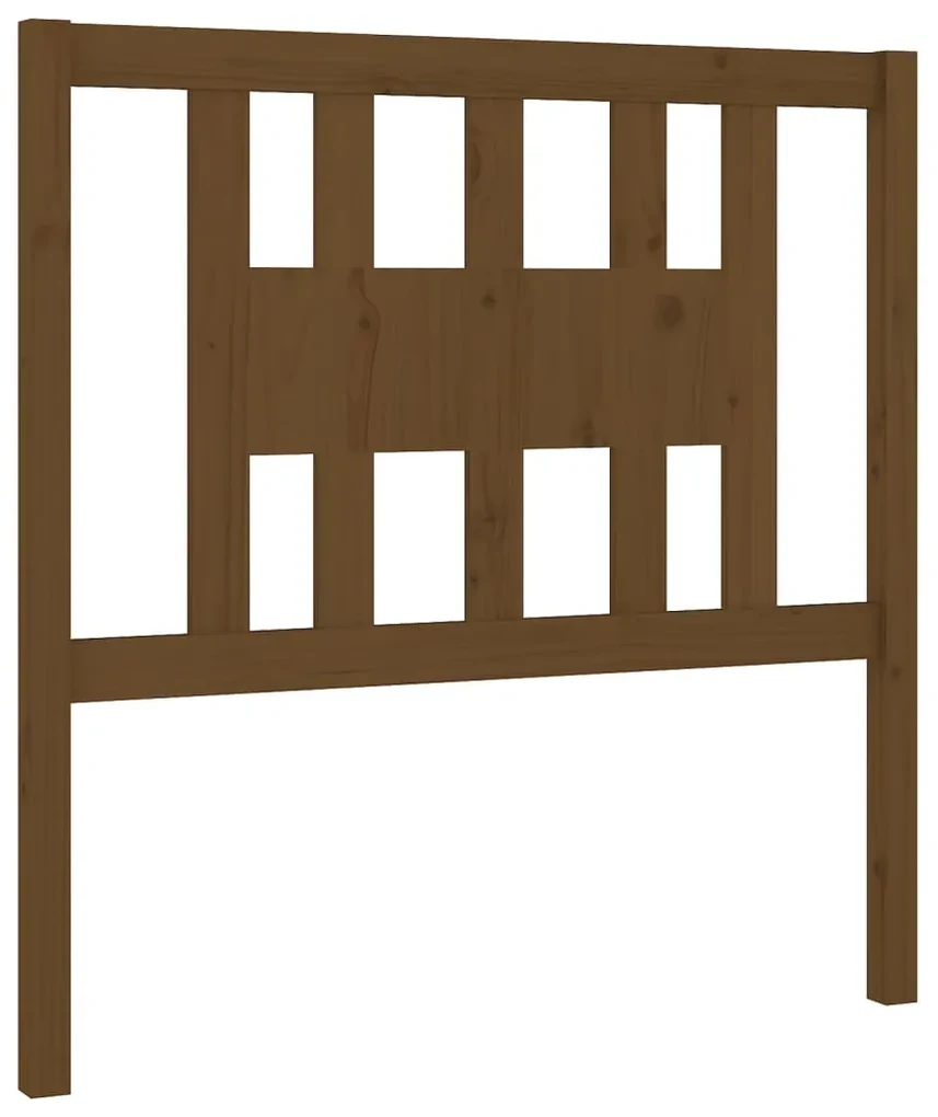 vidaXL Hoofdbord 96x4x100 cm massief grenenhout honingbruin