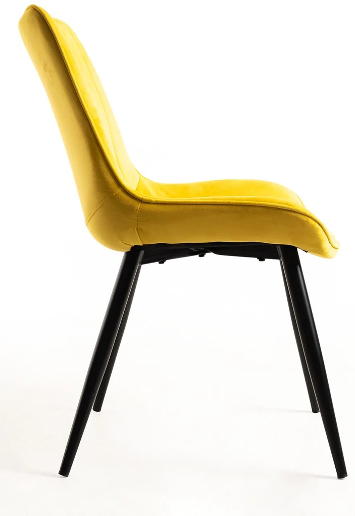 Set van 2 Lene Fluwelen Stoelen
