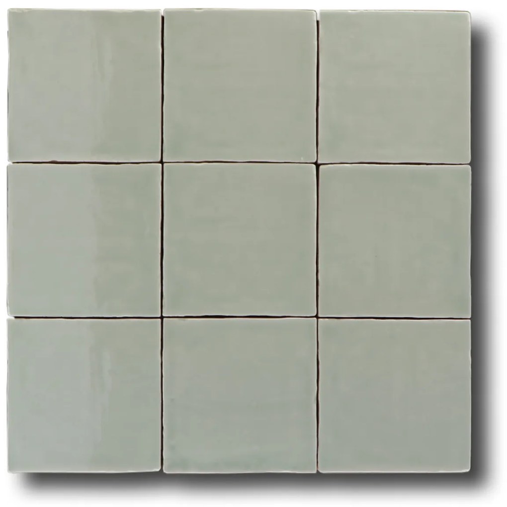 Hoogglans Handvorm Wandtegel 13x13 Cm Baltimore Jade Groen RBT70