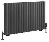 Eastbrook Tunstall dubbele radiator 100x60cm 1391W antraciet