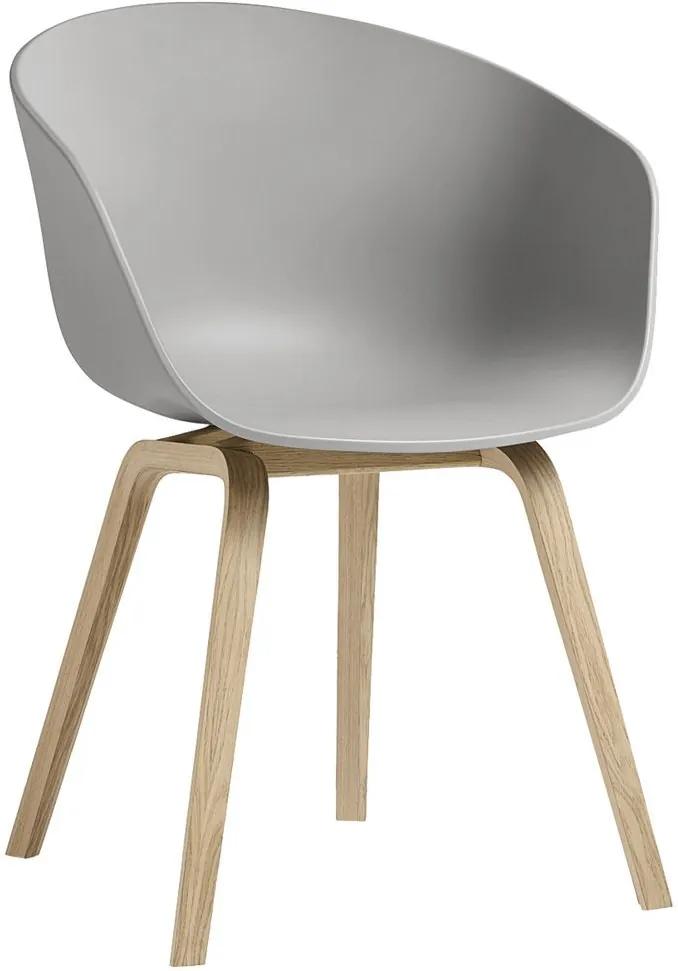 Hay AAC22 stoel met gezeept onderstel kuip concrete grey