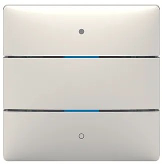 Theben 4969232 KNX-iON iON 102 KNX KNX tastsensor met 2 toetsen en 2 status LED's, geïntegreerde temperat