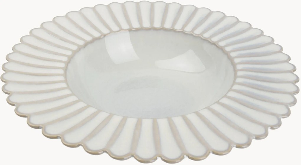 Porseleinen pastaborden Lotus, 4-delig