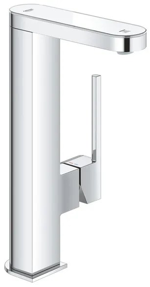 GROHE Plus waterbesparende wastafelkraan L-size m. digitale LED display moon white/chroom 23959003