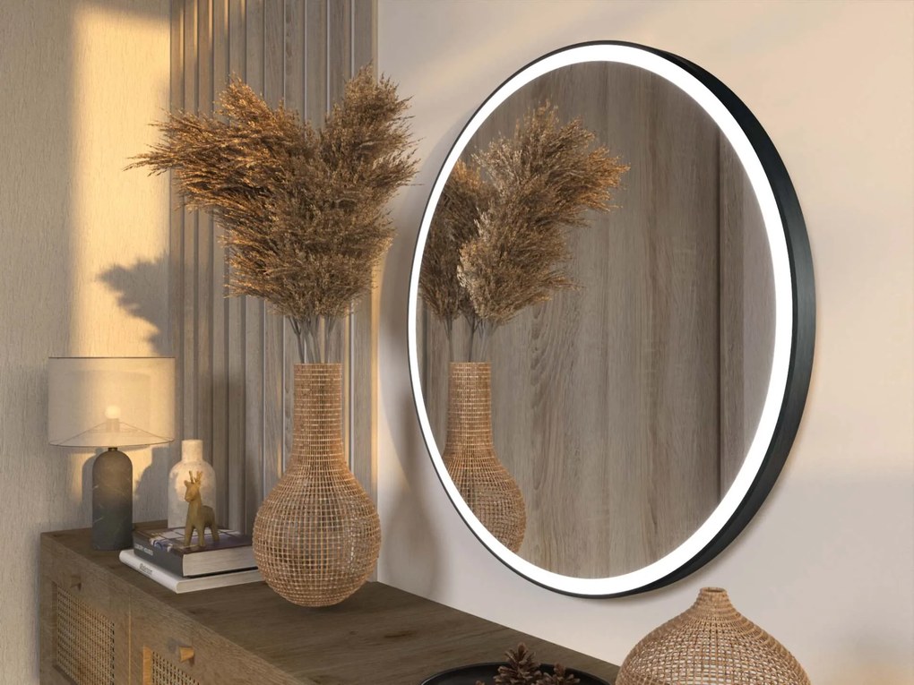 LED-spiegel in lijst voor de badkamer C1