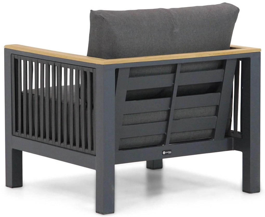 Hoek loungeset 6 personen Aluminium/Rope Grijs Santika Furniture Santika Shadow