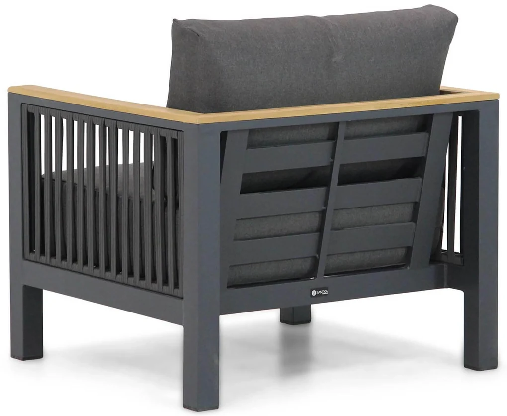 Hoek loungeset 6 personen Aluminium/Rope Grijs Santika Furniture Santika Shadow