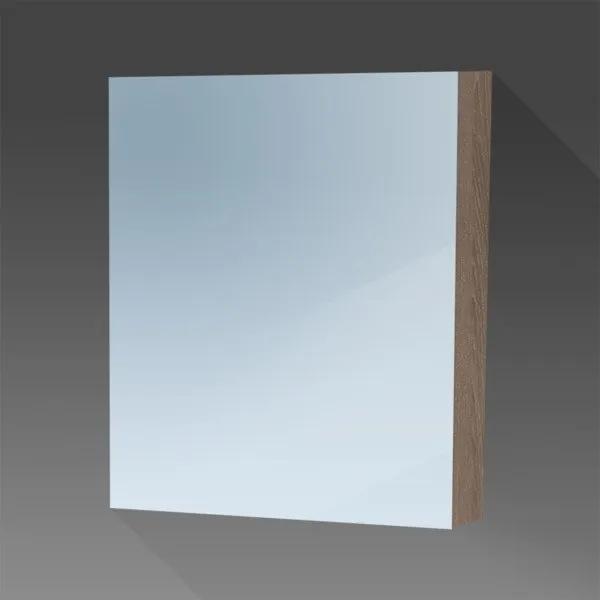 Saniclass Dual spiegelkast 60x70x15 indirecte LED verlichting legno viola linksdraaiend 7753