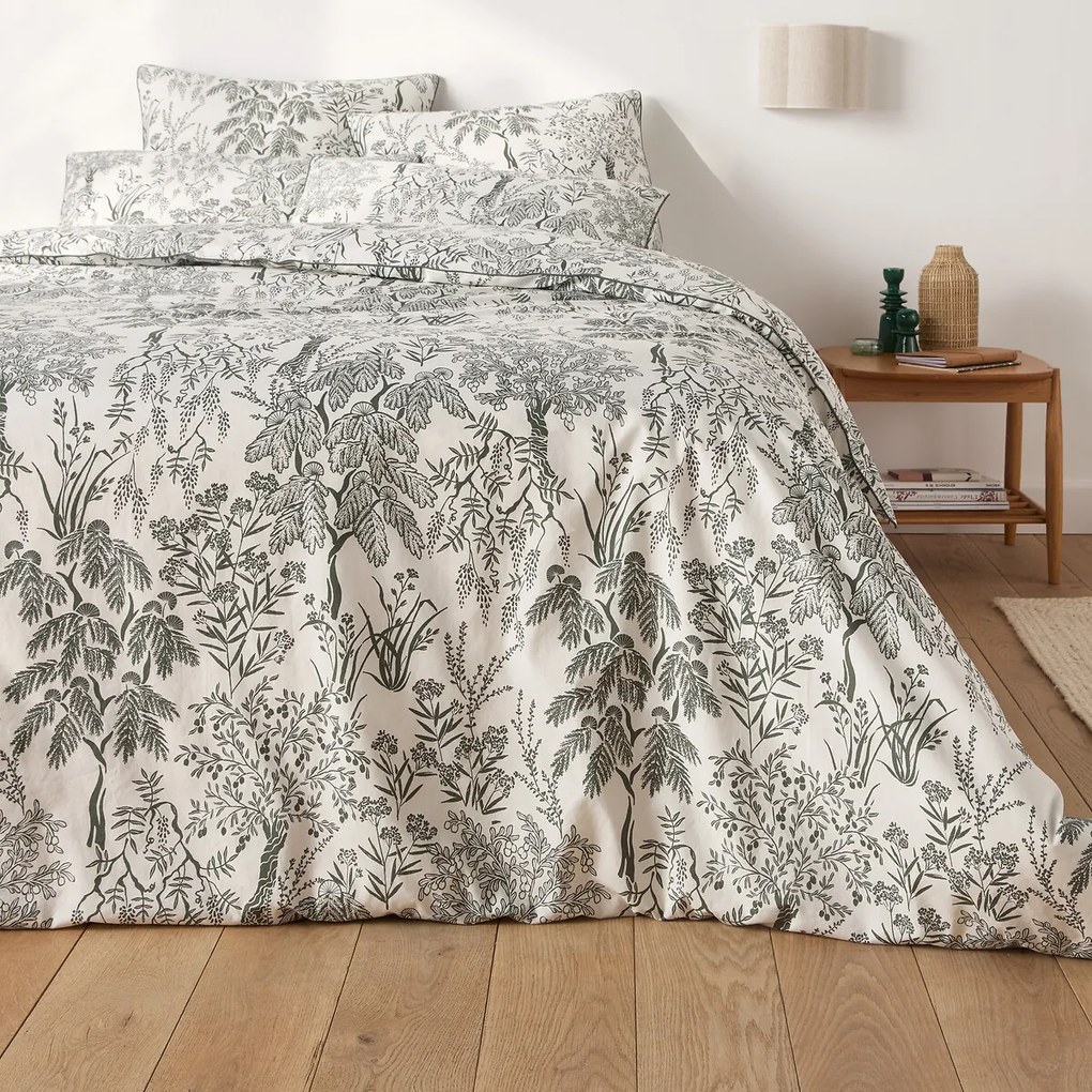 Kussensloop van gewassen perkaal katoen, Roxane