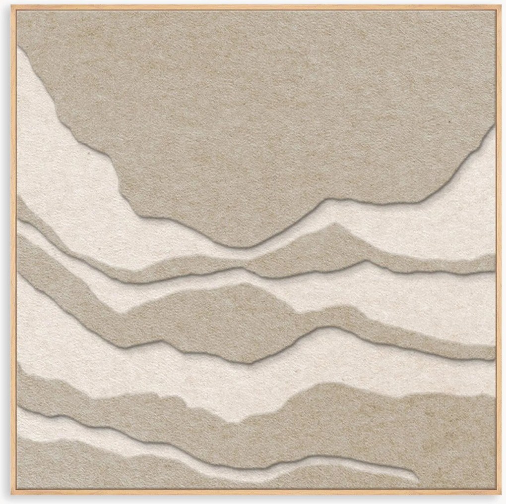 Akoestische wanddecoratie Tonefield met houten frame