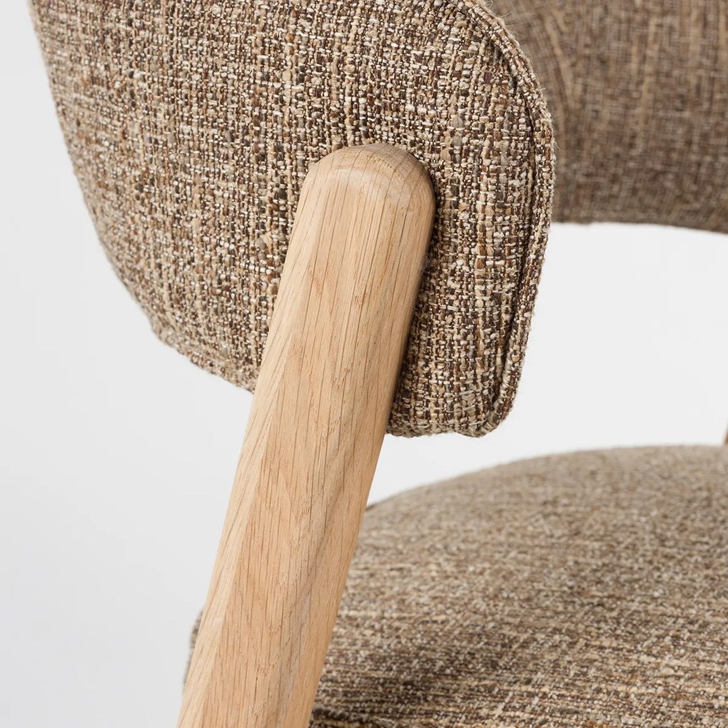 Zuiver Bright Design Eetkamerstoel Eiken Bruin