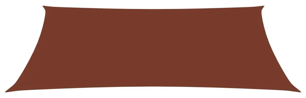 vidaXL Zonnescherm rechthoekig 3x5 m oxford stof terracottakleurig