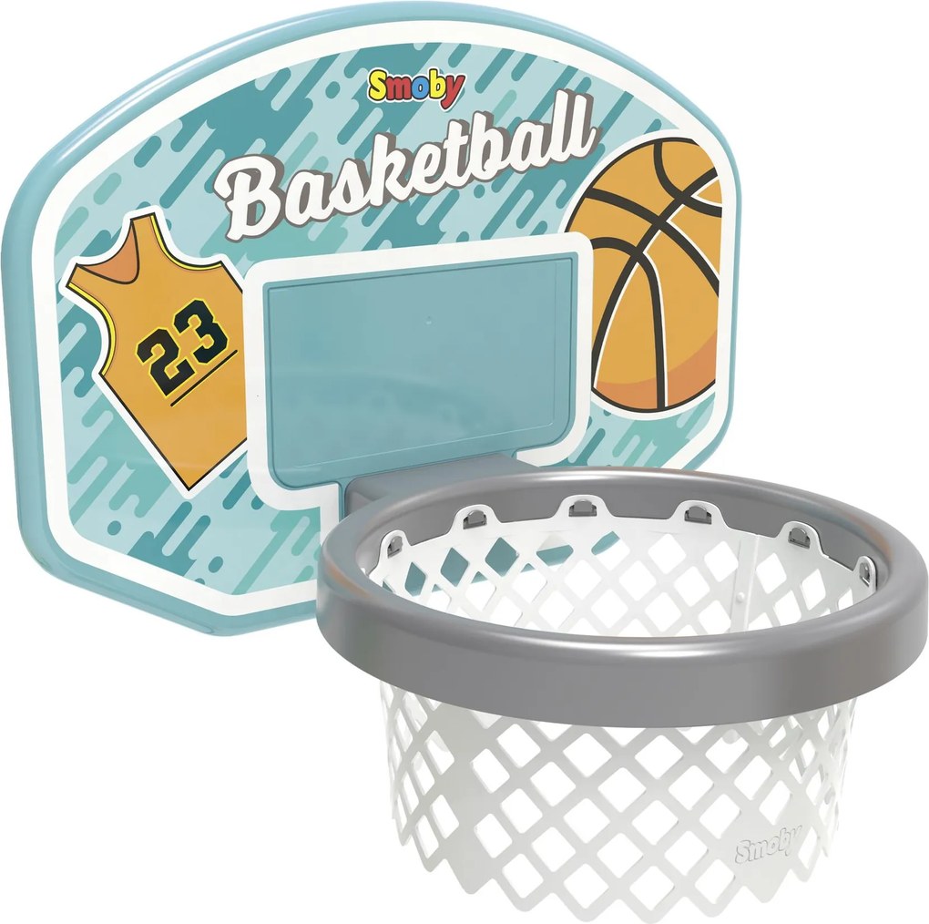 Smoby Basketbal Mand - 3-in-1 mand voor glijbanen