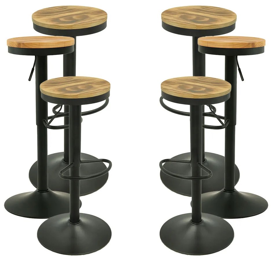 Pack 6 Vikin Stolen Houten Zitting