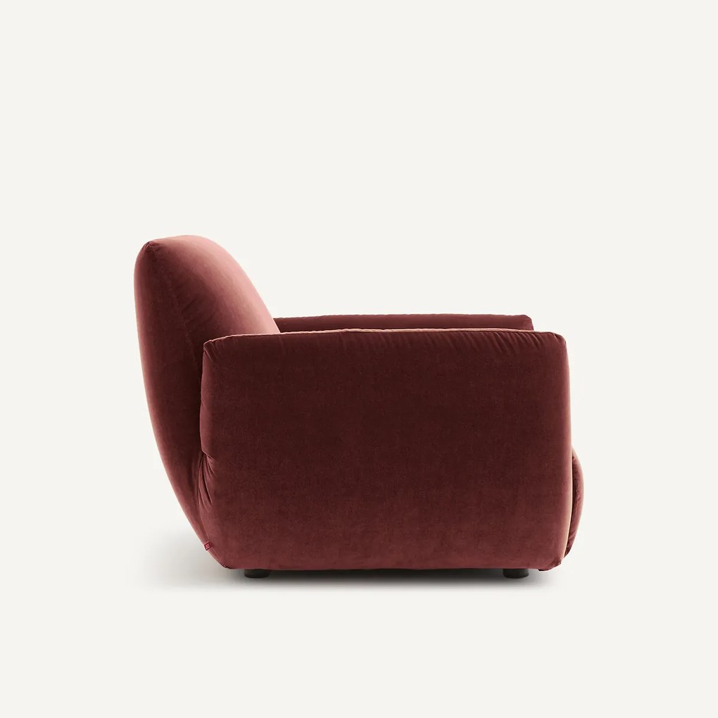 Fauteuil in fluweel, Spogano