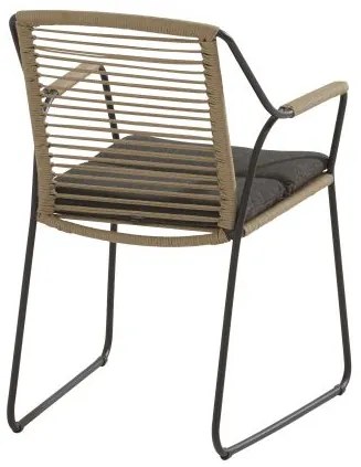 4 Seasons Outdoor Scandic dining chair      zwart weerbestendig