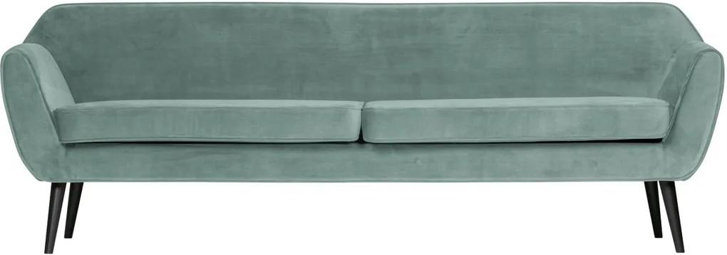 Woood Rocco xl sofa 230 cm fluweel mint - Katoen polyester - Velvet - Woood - Velours Fluweel