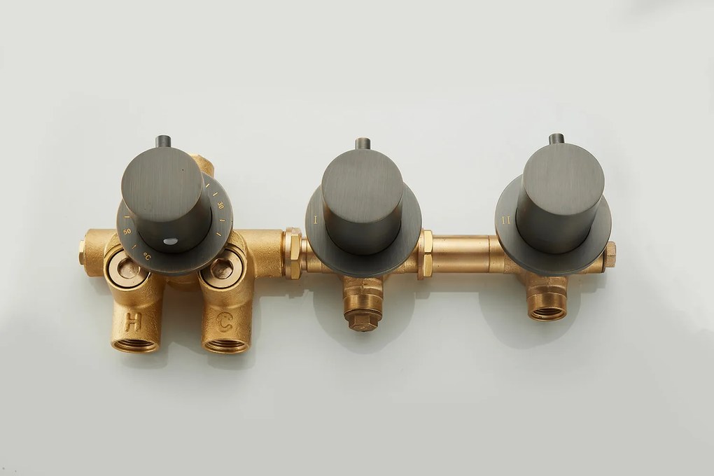 Saniclear Plus thermostaatkraan afbouwdeel verouderd messing