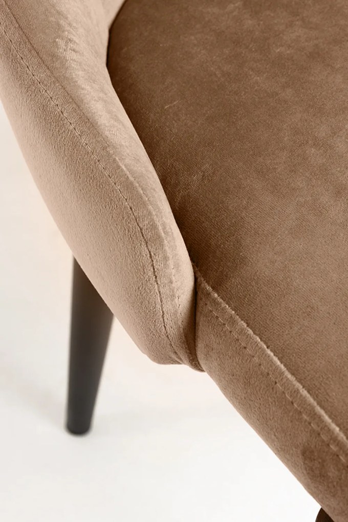Set 4 Kan Fluwelen Stoelen