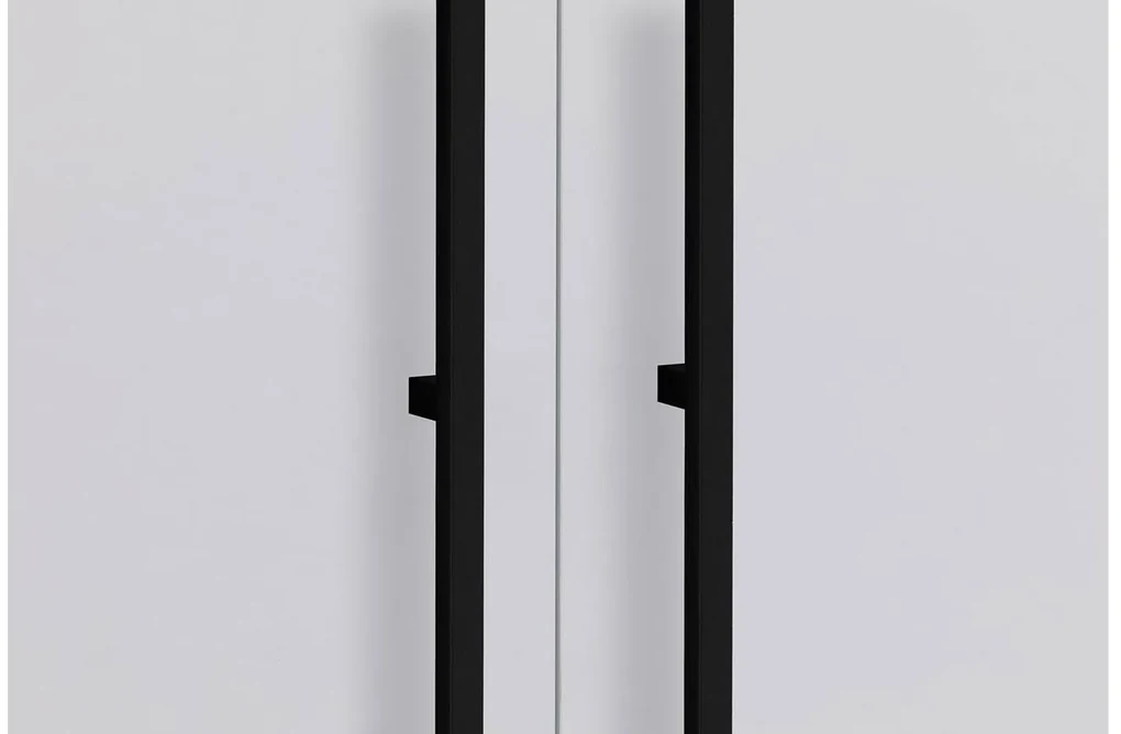 Goossens Kledingkast Easy Storage Ddk, Kledingkast 253 cm breed, 220 cm hoog, 4x glas draaideur en 1x spiegel draaideur midden