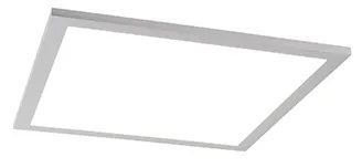 Modern LED-paneel staal 40 cm incl. LED - Liv Modern vierkant Binnenverlichting Lamp