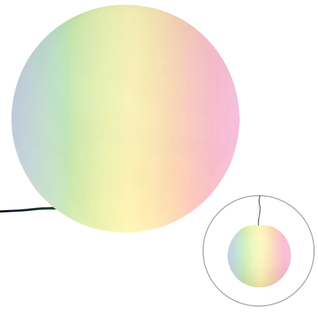 Smart buitenlamp wit 56 cm incl. Wifi A60 IP65 - Nura