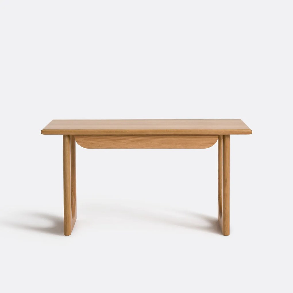 Eikenhouten bureau met eikenfineer, 1 lade, Douve