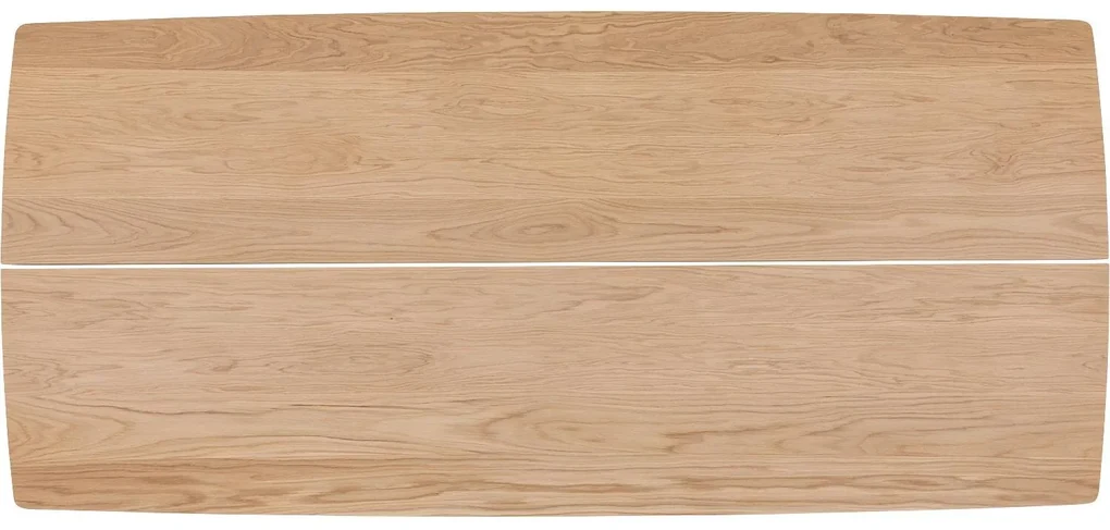 Goossens Excellent Eettafel Floyd, Semi rechthoekig 260 x 100 cm met split