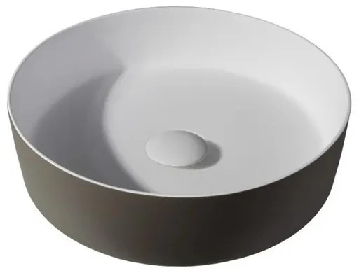 By Goof Waskom - opbouw - 39x10.8x39cm - Solid surface - Rond - Mat Moka JBS6387