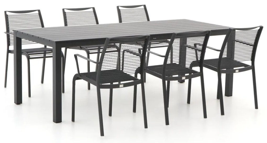 Apple Bee Hawaii/Menzano 220cm dining tuinset 7-delig stapelbaar