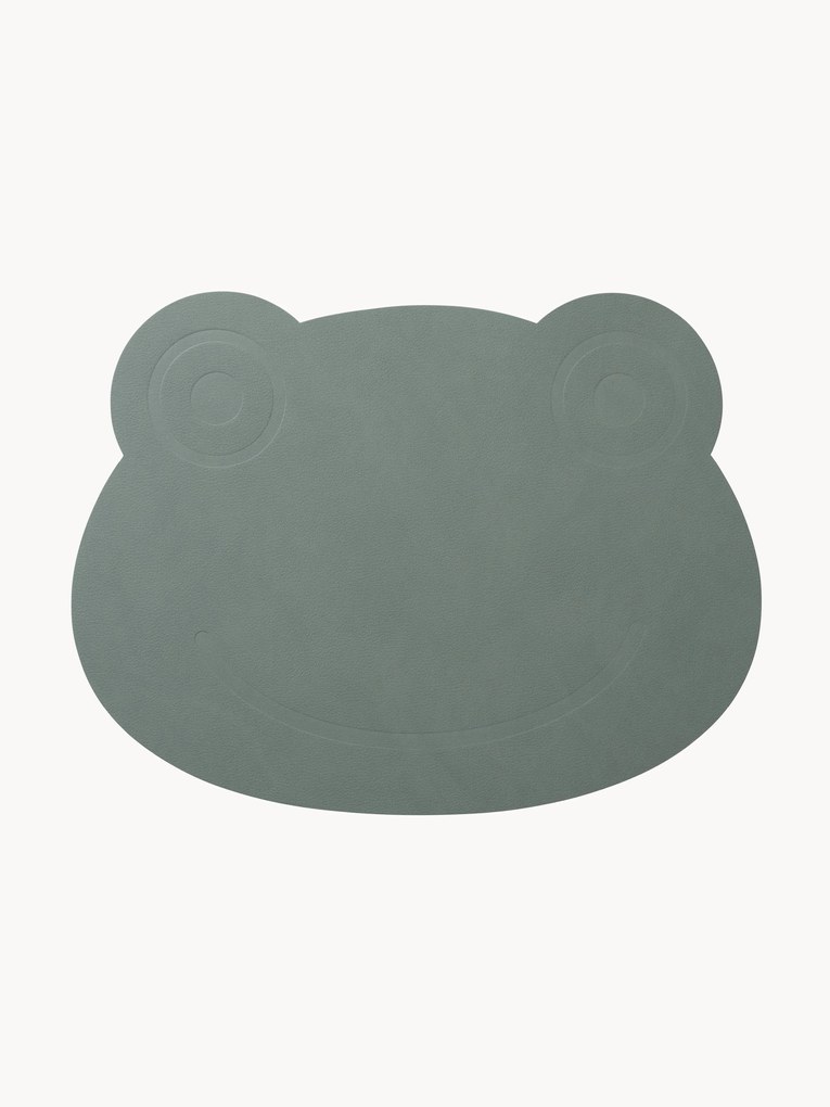 Leren placemat Frog