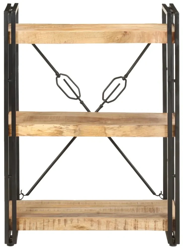 vidaXL Boekenkast met 3 schappen 60x30x80 cm massief mangohout