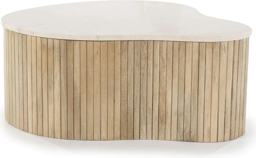 Salontafel Met Marmer Blad Groot - 83 X 72cm.
