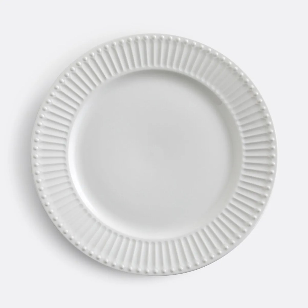 Set van 6 platte borden in porselein, Jewely
