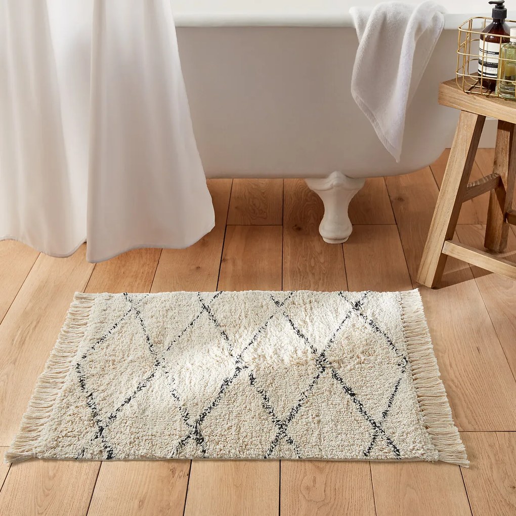 Badmat ecru/zwart 1600g/m², Fatouh
