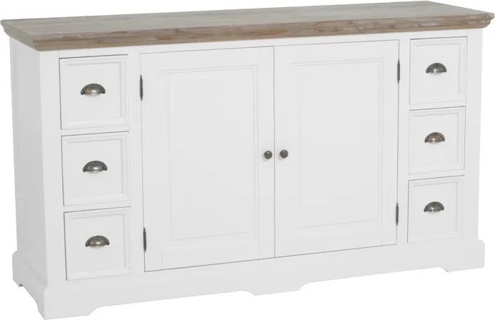 Landelijk Dressoir Wit 160 Cm - 160x50x90cm.