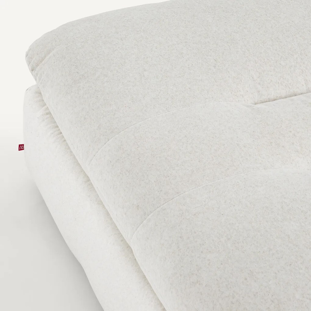 Modulaire voetensteun in linnen fluweel, GIULIANO