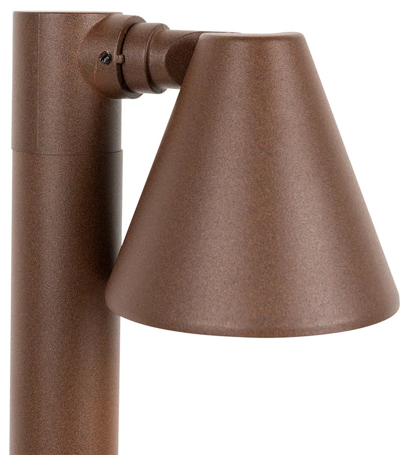 Modern buiten paaltje roestbruin 60 cm IP44 verstelbaar - Ciara Modern GU10 IP44 Buitenverlichting