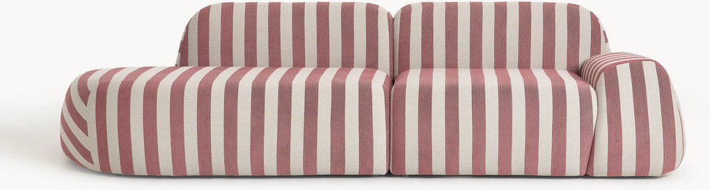 Modulaire teddy chaise longue Wolke (3-zits)