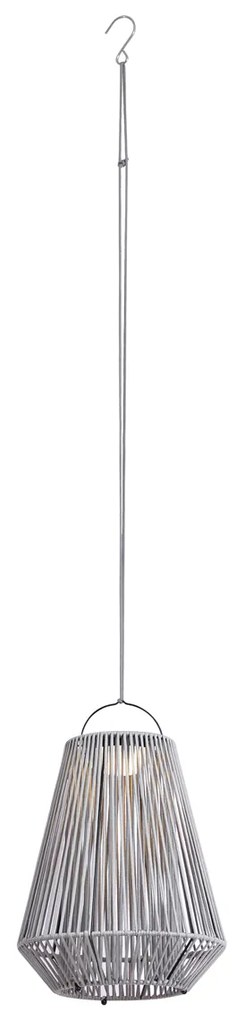 Buitenlamp Bohemian tafellamp grijs incl. LED 3-staps dimbaar IP54 solar oplaadbaar - DucaBohemian IP54 Bohemian Buitenverlichting rond