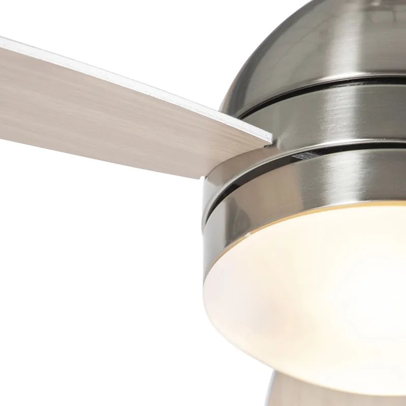 Plafondventilator staal 96cm met afstandsbediening - Rotar