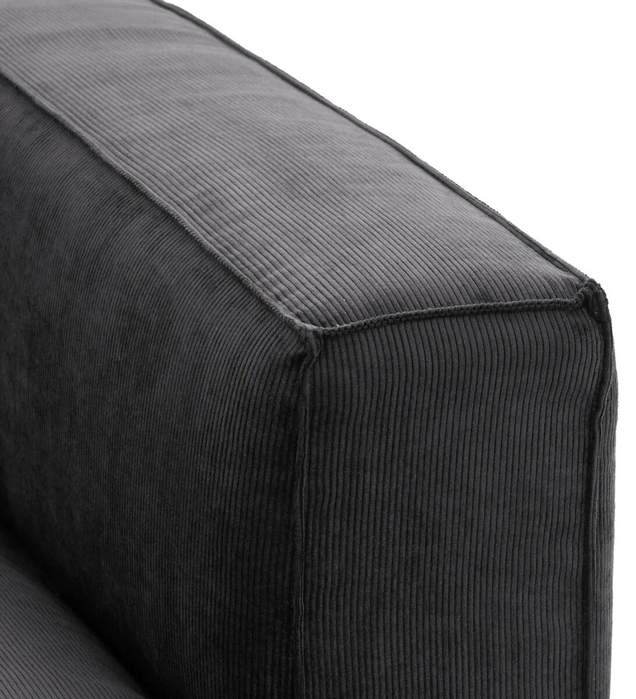 Omvormbare longchair geribd fluweel, Seven