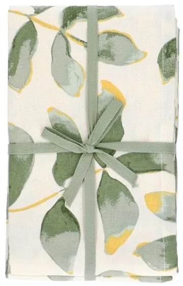 Tafelkleed, GOTS bio-katoen, silhouet blad, 145 x 180 cm